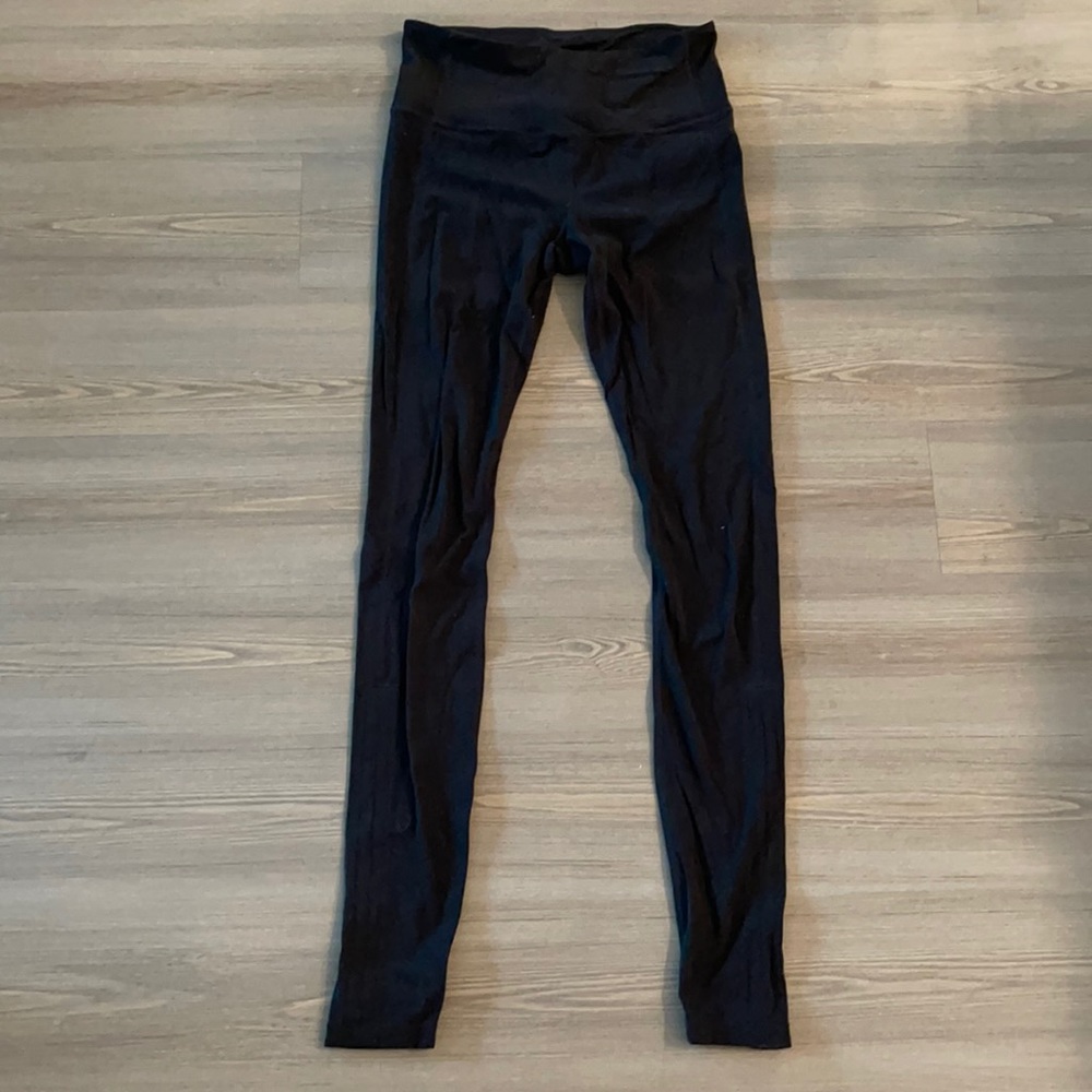 Solid Black Stirrup Leggings